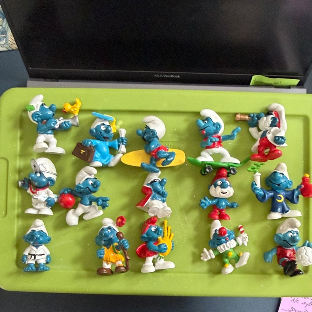 Smurf Collectible Figurine Set - Blue Play Characters